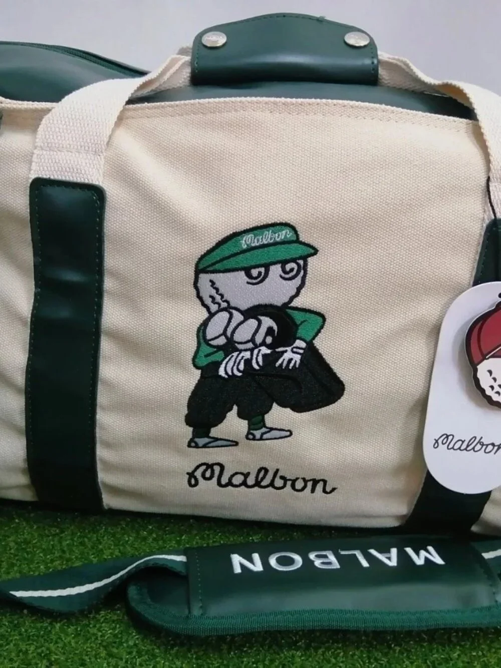 Malbon Golf Garment Bag With Shoulder Strap Sports Travel